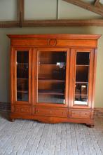 Prachtige grote antieke mahonie houten boekenkast, vitrine, Verzenden