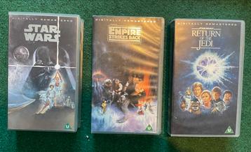 Star Wars - original trilogy - remastered UK VHS set beschikbaar voor biedingen