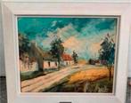 Schilderij landschap van kunstschilder Raoul, Antiek en Kunst, Ophalen of Verzenden