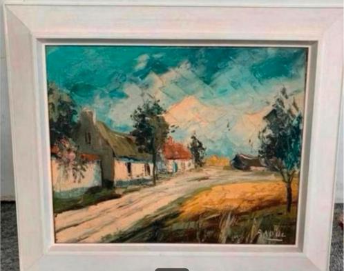 Schilderij landschap van kunstschilder Raoul, Antiek en Kunst, Kunst | Schilderijen | Klassiek, Ophalen of Verzenden