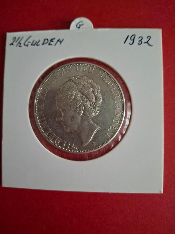 Zilveren 2 1/2 Gulden 1932 - Prachtige Staat!, Postzegels en Munten, Munten | Europa | Niet-Euromunten, Ophalen of Verzenden
