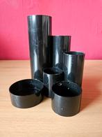 Retro cilinder pennenbak met zes vakken, Ophalen of Verzenden, Gebruikt