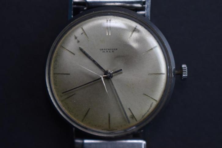 Grauwiler Bale 17 Jewels WATCH SWISS MADE VINTAGE - Retro, Sieraden, Tassen en Uiterlijk, Horloges | Heren, Gebruikt, Overige merken