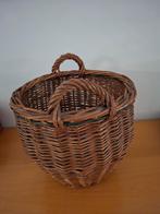Stofdoekenmandje, rieten mandje, vintage, Gebruikt, Mand, Ophalen of Verzenden, Riet