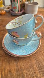 Pip Studio Kop en Schotel Set - Blauw & Roze, Huis en Inrichting, Keuken | Servies, Ophalen of Verzenden