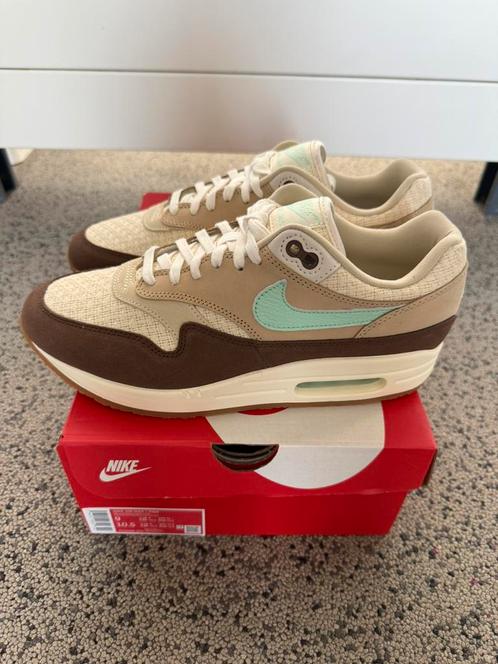 Nike Air Max 1 Premium “Crepe Hemp” maat 42,5, Kleding | Heren, Schoenen, Nieuw, Sneakers of Gympen, Overige kleuren, Ophalen of Verzenden