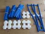 4,5V Trein Blauwe Rails & Wissel (4,5 Volt), Ophalen of Verzenden, Gebruikt, Losse stenen, Lego