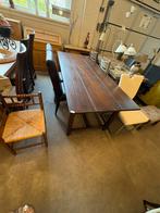 Mooie koloniaal houten tafel 200-85 cm, Huis en Inrichting, Ophalen, Gebruikt, 50 tot 100 cm, Vijf personen of meer