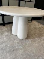 Ronde beton ciré eettafel 120 cm – Japandi stijl – Beige, Info@savoireinteriors.com, 100 tot 150 cm, Rond, Ophalen of Verzenden