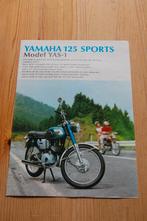 Yamaha 125 cc model YAS-1, Motoren, Handleidingen en Instructieboekjes, Ophalen of Verzenden, Yamaha