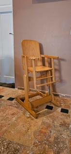 Verstelbare vintage Kinderstoel, Kinderen en Baby's, Kinderstoelen, Ophalen, Gebruikt, Meegroeistoel, Afneembaar eetblad