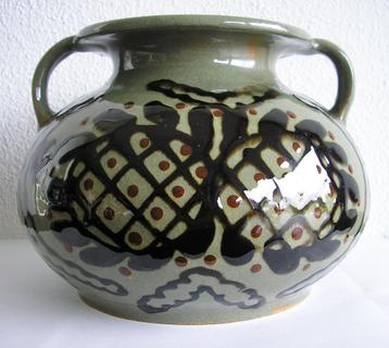 Karlsruhe art nouveau / Jugendstil vaas vase Alfred Kusche beschikbaar voor biedingen