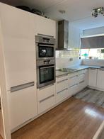 Hoogglans witte L-vormige keuken, Ophalen, Gebruikt, Wit, Hoekkeuken