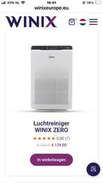 Luchtreiniger WINIX ZERO, 1101 bb, Winix  europe bv, Ophalen of Verzenden, Zo goed als nieuw