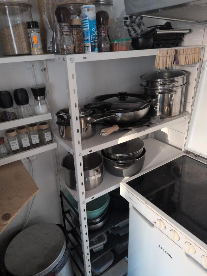Metalen Keukenrek - Ideaal voor Potten & Pannen!, Huis en Inrichting, Kasten | Stellingkasten, Gebruikt, Ophalen of Verzenden