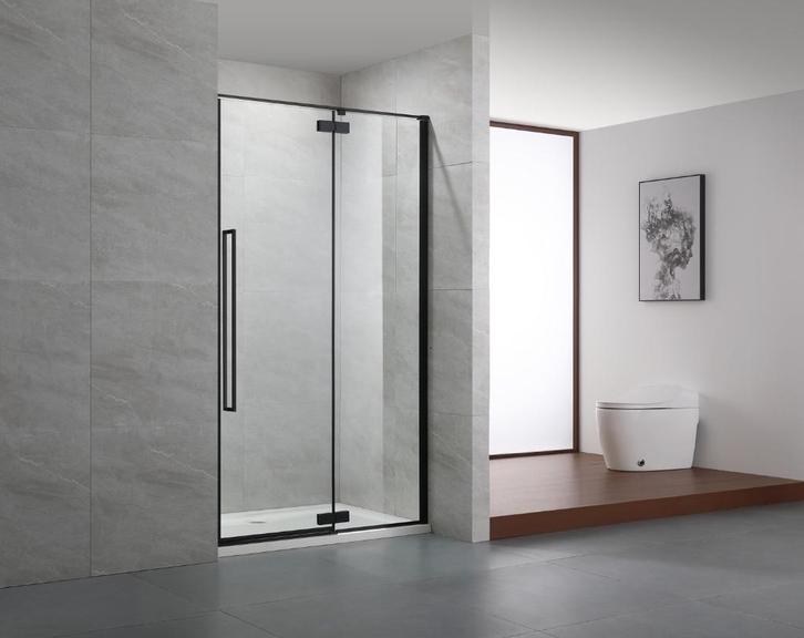 Geborsteld koper Rowe Stilo douchdeur (nisdeur) 138-140x200, Doe-het-zelf en Verbouw, Sanitair, Zo goed als nieuw, Douche, Glas