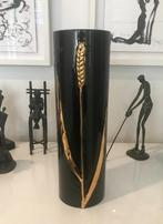 vaas, Ophalen, Zwart, Aardewerk of Porselein, Zo goed als nieuw