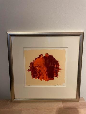 Wil Willemsen Zeefdruk, genummerd en ingelijst beschikbaar voor biedingen