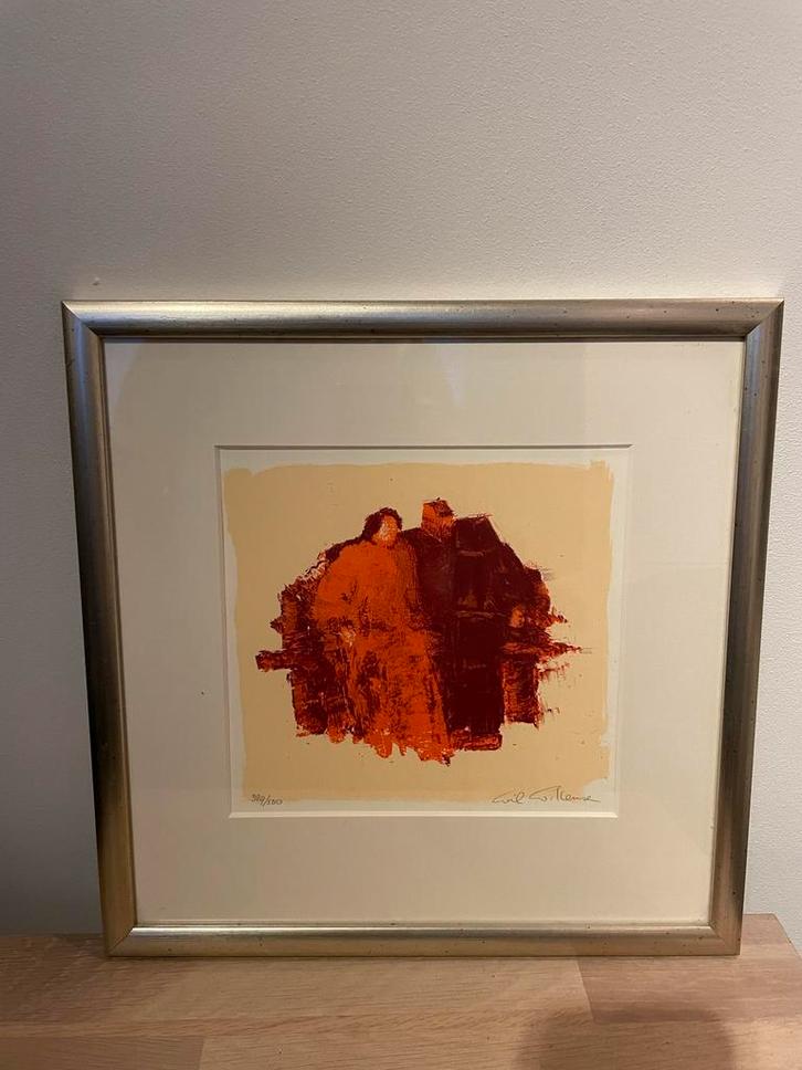 Wil Willemsen Zeefdruk, genummerd en ingelijst, Antiek en Kunst, Kunst | Litho's en Zeefdrukken, Ophalen