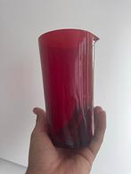 Kaj Franck Nuutajärvi Rode Glazen Karaf, Ophalen of Verzenden, Minder dan 50 cm, Rood, Glas