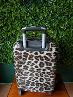 Handbagage rolkoffer luipaard, 35L, Sieraden, Tassen en Uiterlijk, Koffers, Wieltjes, 50 tot 60 cm, Hard kunststof, Ophalen of Verzenden