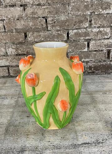 Oranje Tulpen Vaas - Huize Hendriks beschikbaar voor biedingen