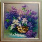 Olieverfschilderij - Małgorzata Łącka-Vlierbes in een mandje, Verzenden