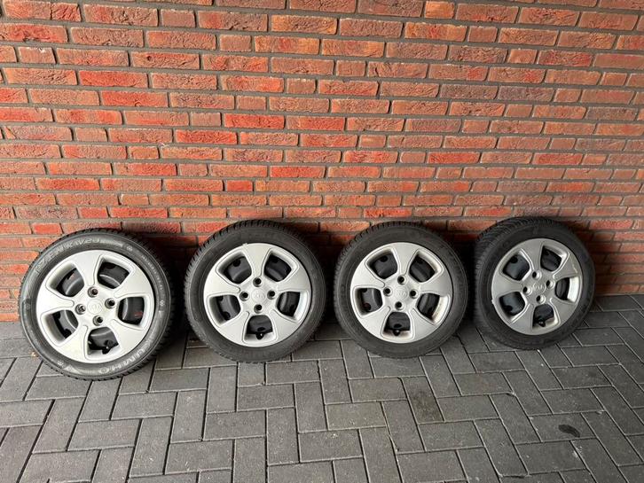Kia Picanto winterset 165/60/14 4x100, Auto-onderdelen, Banden en Velgen, Banden en Velgen, Winterbanden, 14 inch, 165 mm, Personenwagen