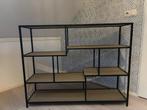 Open boekenkast van hout en staal, Huis en Inrichting, Kasten | Boekenkasten, Met plank(en), Gebruikt, 100 tot 150 cm, Ophalen of Verzenden