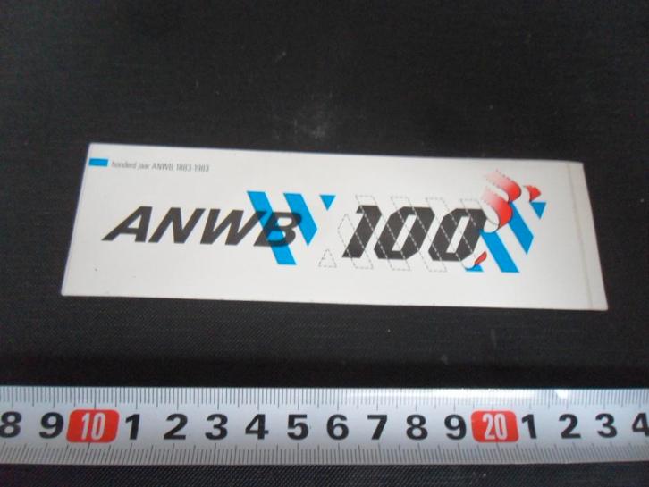 sticker ANWB 100 jaar 1883 - 1983, Verzamelen, Stickers, Zo goed als nieuw, Ophalen