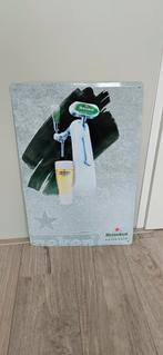 Heineken reclamebord extra cold 60x40cm leuk in de mancave, Ophalen of Verzenden, Zo goed als nieuw, Reclamebord