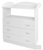 Babycommode met 3 grote laden en compartiment, Kinderen en Baby's, Kinderkamer | Commodes en Kasten, Ophalen of Verzenden, Zo goed als nieuw