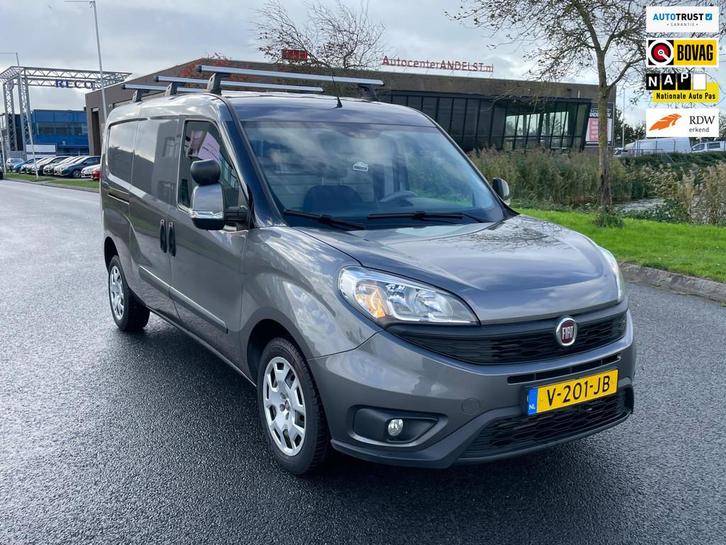 Fiat Doblò Cargo 1.4 T-Jet Natural Power L2H1 Maxi SX Benzi, Auto's, Bestelauto's, Bedrijf, Te koop, ABS, Airconditioning, Boordcomputer
