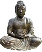 Grote Oude Bronzen Boeddha – 89 cm, China ca. 1960, Ophalen of Verzenden, Gebruikt
