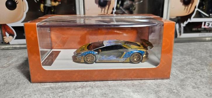 1:64 Lamborghini aventador LBWK Van Gogh T&P, Hobby en Vrije tijd, Modelauto's | Overige schalen, Nieuw, Auto, Ophalen of Verzenden