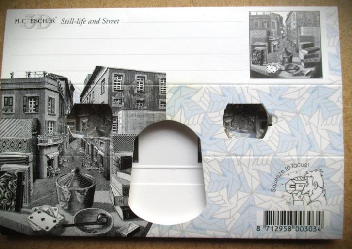 M.C.Escher 3D kaart~Stereokaart~Nieuw~Kijker, Verzamelen, Ansichtkaarten | Themakaarten, Ongelopen, 1980 tot heden, Overige thema's