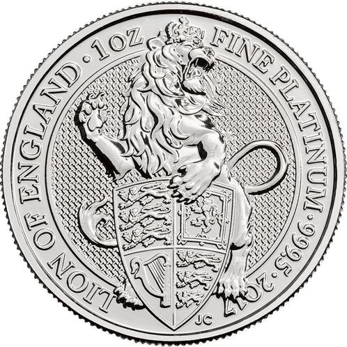 1 oz queens beast lion 2017 platinum platina, Postzegels en Munten, Edelmetalen en Baren, Platina, Ophalen of Verzenden