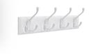 Witte Wandkapstok - 4 Haken | Nieuw, Ophalen of Verzenden, Nieuw, Wandkapstok