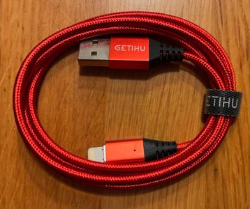 Nieuw!! Oplaadkabel voor iphone van GETIHU, 1 METER beschikbaar voor biedingen