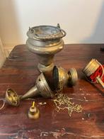 Koperen wijwatervaatje +++++ een en ander, Antiek en Kunst, Antiek | Religie, Ophalen of Verzenden