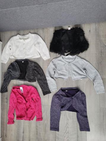 Pakket bolero's/vesten meisje maat 98/104 beschikbaar voor biedingen