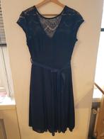 Eucalyptus donkerblauwe jurk met kant mt 36 S, Kleding | Dames, Ophalen of Verzenden, Zo goed als nieuw