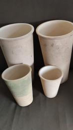 4 x Bloempot, Tuin en Terras, Bloempotten, Ophalen, Kunststof, Rond, Minder dan 40 cm