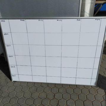 Whiteboard -planbord -Quantore 90x120 cm hxb beschikbaar voor biedingen