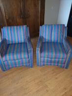 Twee nette stevige kamerstoelen., Huis en Inrichting, Fauteuils, Ophalen, Gebruikt, 75 tot 100 cm, Stof
