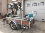 hogedruk reiniger op aanhanger + laadkraan/lier, Ophalen, Gebruikt, Elektrisch