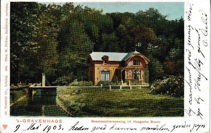 's-GRAVENHAGE - BOSWACHTERSWONING i/h HAAGSCHE BOSCH, Verzamelen, Ansichtkaarten | Nederland, Gelopen, Zuid-Holland, Voor 1920