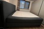 Ikea 2-persoonsbed boxspring Dunvik 1.80x2.00 grijs, Huis en Inrichting, Ophalen, Gebruikt, 180 cm, 200 cm