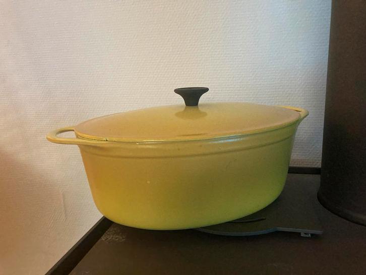 Gietijzeren braadpan Cousance, Huis en Inrichting, Keuken | Potten en Pannen, Gebruikt, Koekenpan of Braadpan, Gietijzer, Inductieplaat