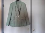 Zgan groene oversized model boucle blazer maat 38 Bonprix., Groen, Maat 38/40 (M), Ophalen of Verzenden, Zo goed als nieuw